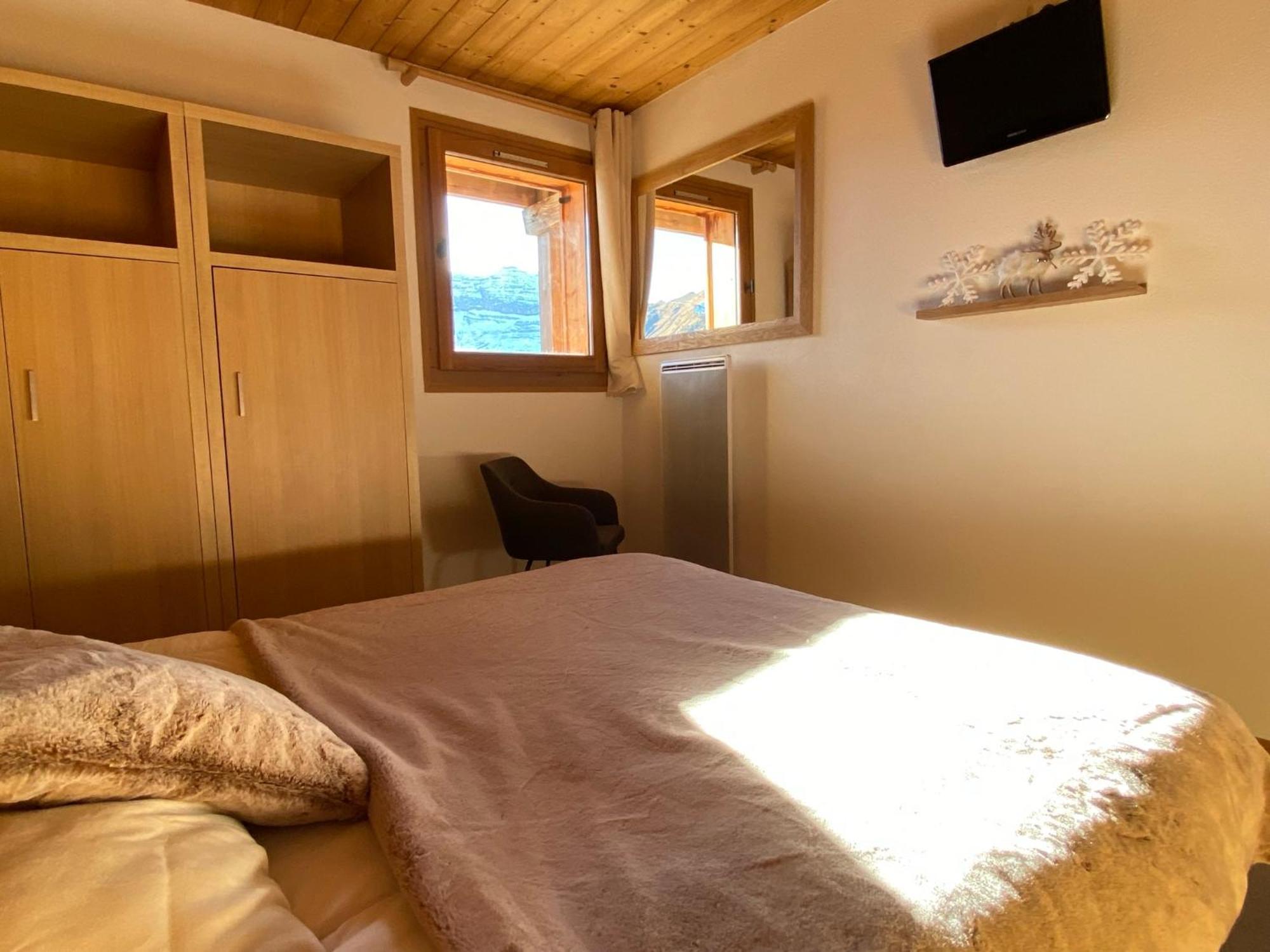Vue Panoramique Sur Les Montagnes Plein Sud - T2 Skis Aux Pieds, Piscine & Spa Flaine Habitación foto